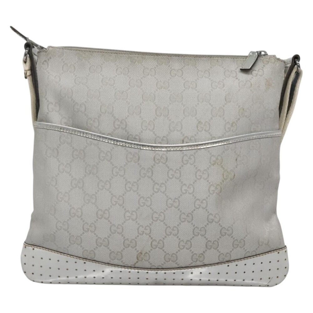 Gucci Zip Messenger GG Canvas with Perforated Leather Medium